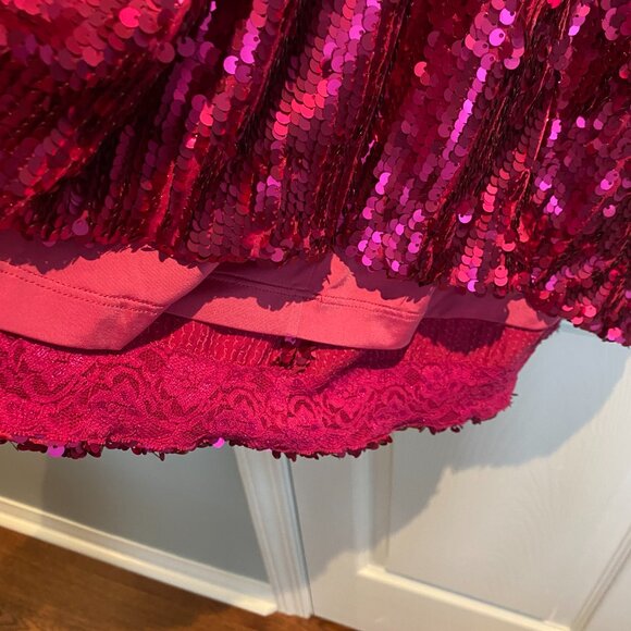 Dress the Population Pink Sequin Mini Dress – Size Small - Picture 4 of 7